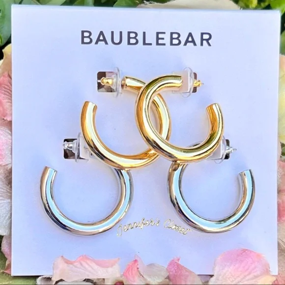 BaubleBar Jewelry Baublebar Dalilah Hoop Earrings Set Poshmark